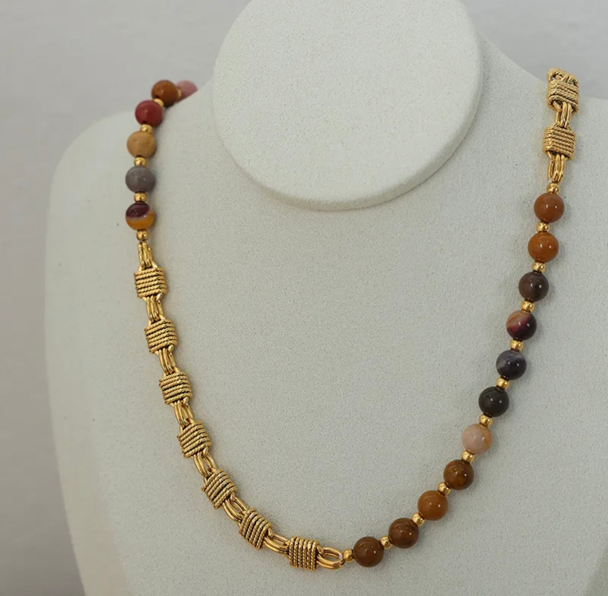Autumn Colored Stone Necklace (FW)