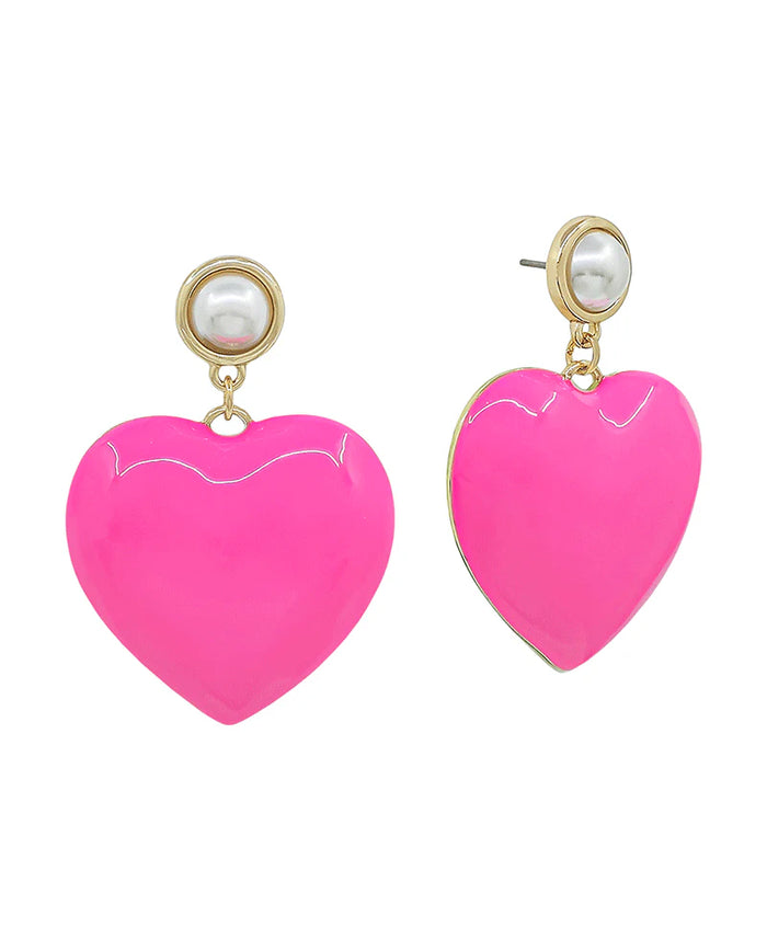 ❤️ Enamel Heart Earrings