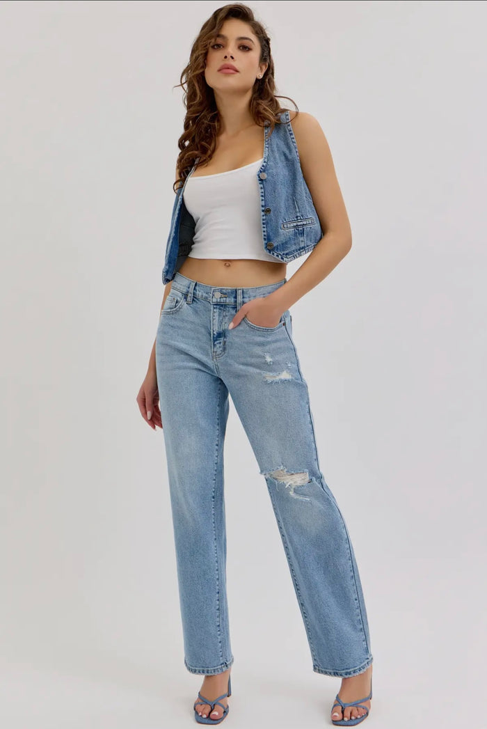 Mid Rise Dad Jean