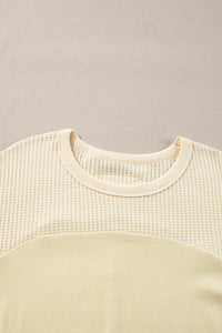 *WEBSITE EXCLUSIVE* Beige Thermal Long Sleeve Top