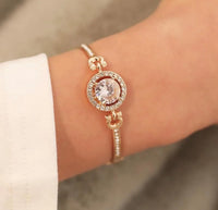 Gold OR Silver Round CZ Bracelet