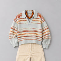 Light Blue Fair Isle Sweater