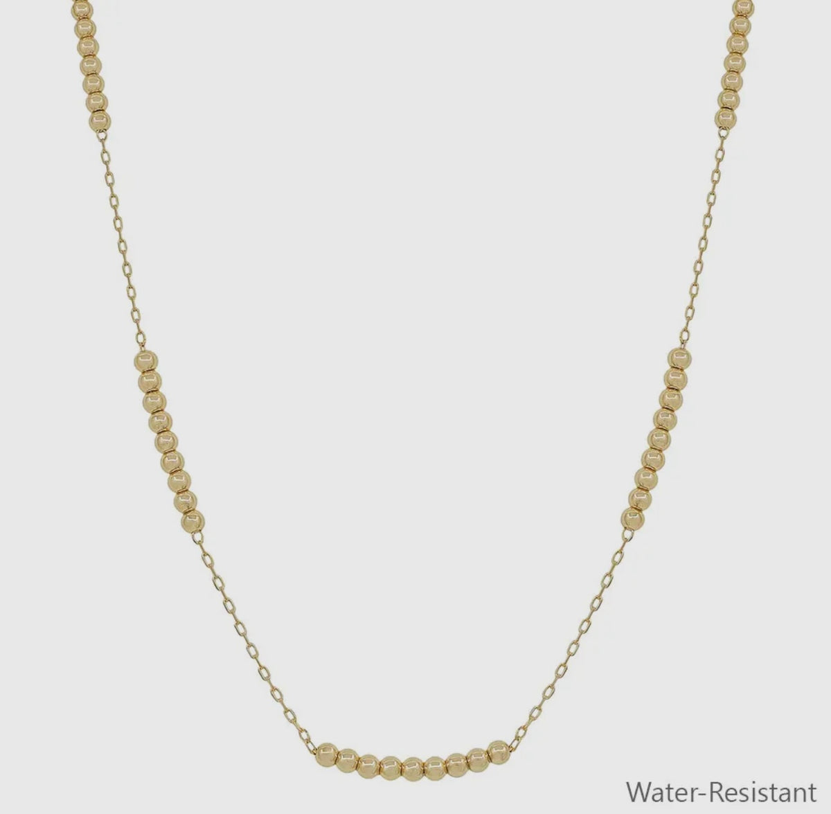 16”-18” Gold Beaded Necklace