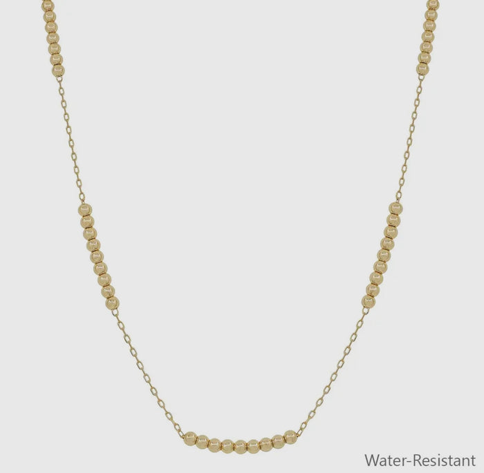 16”-18” Gold Beaded Necklace
