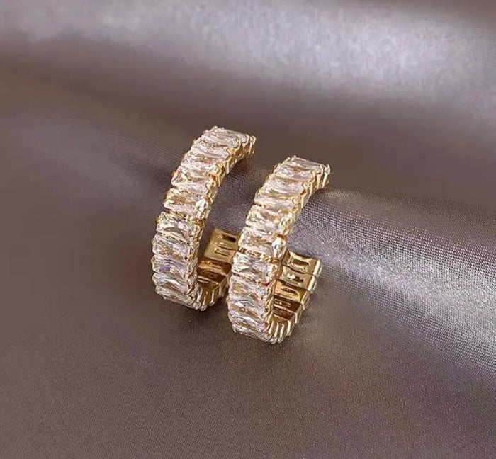 CZ Hoop Earrings