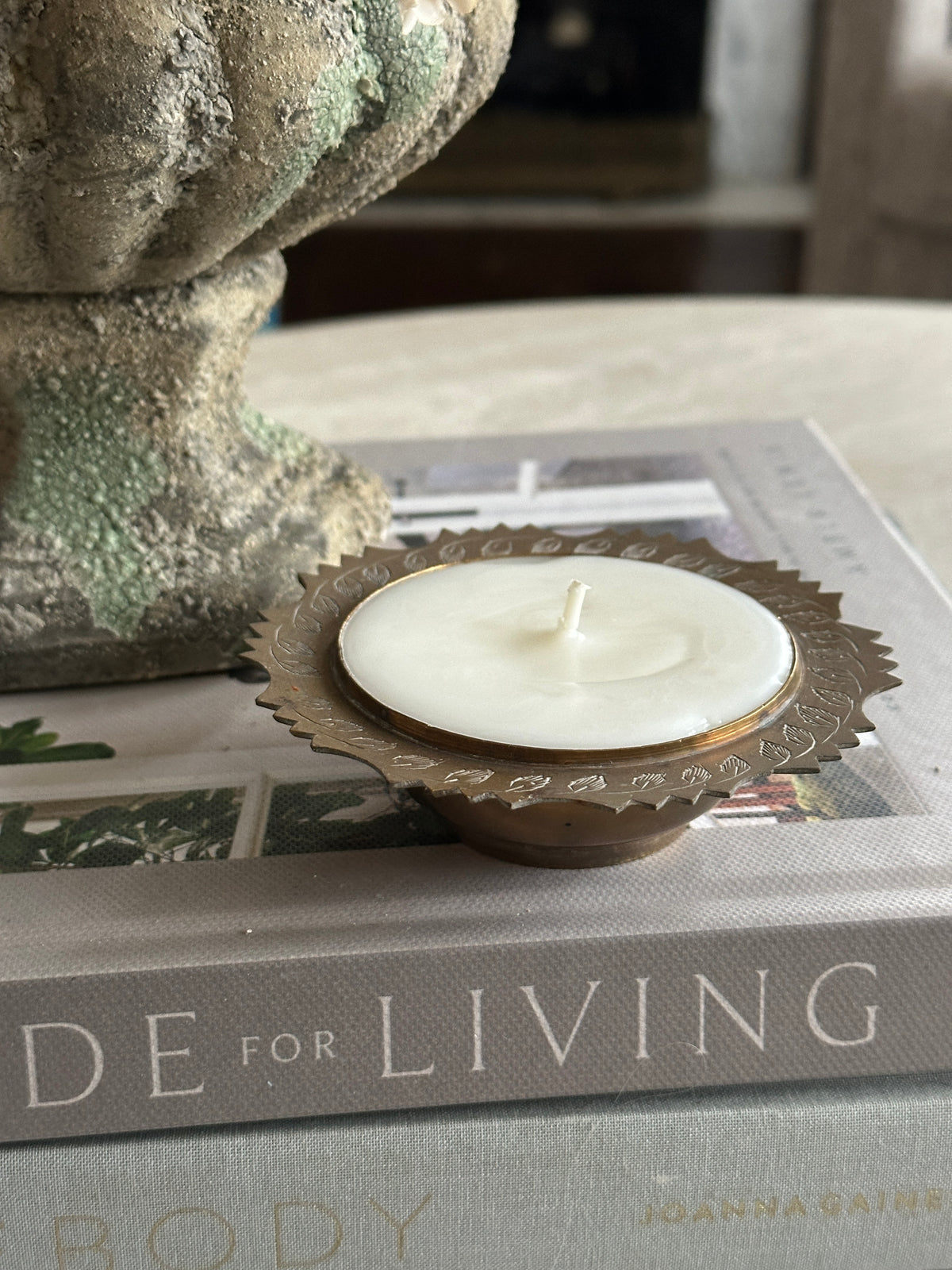 Small Brass Candle 2oz Sweet Grace