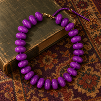 Purple Chunky Bead Necklace