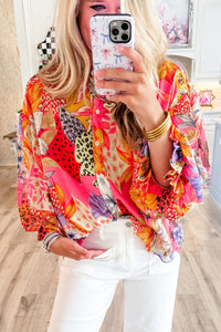 *WEBSITE EXCLUSIVE* Celeste Buttoned Ruffle Bubble Sleeve Shirt