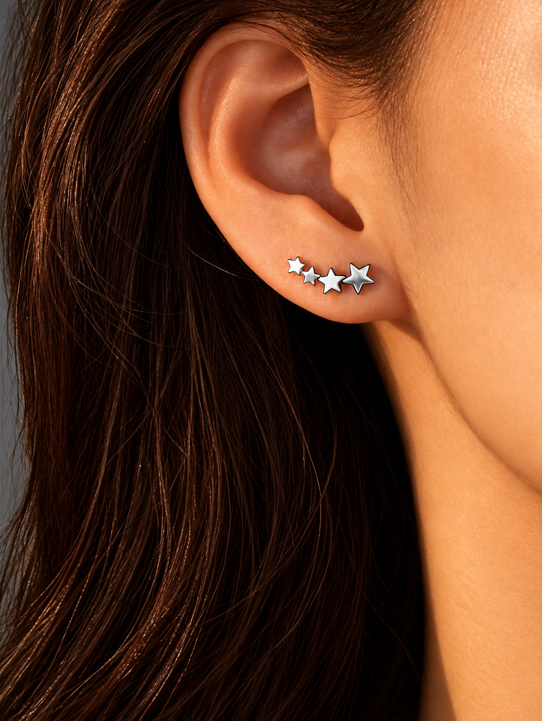 Silver Shooting Star Earrings