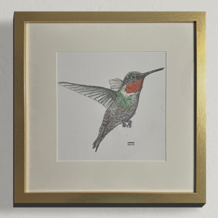 Hummingbird (J) Original Watercolor