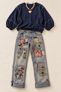 Embroidered Jeans