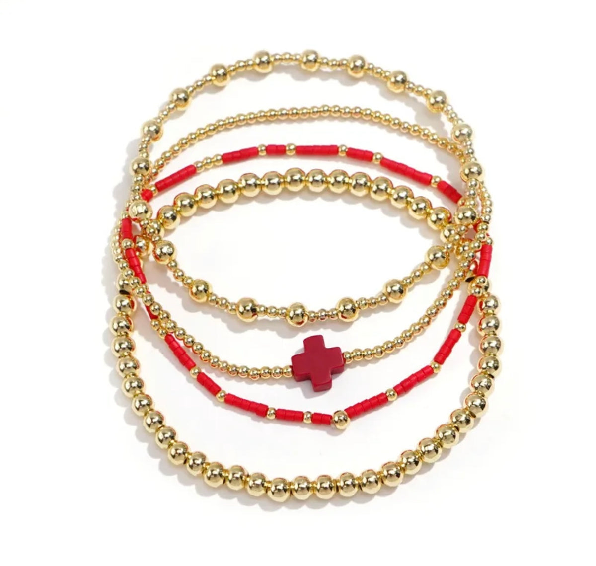 Colorful Set of Beaded Bracelets