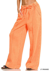 Light Orange Fleece Lined Pants