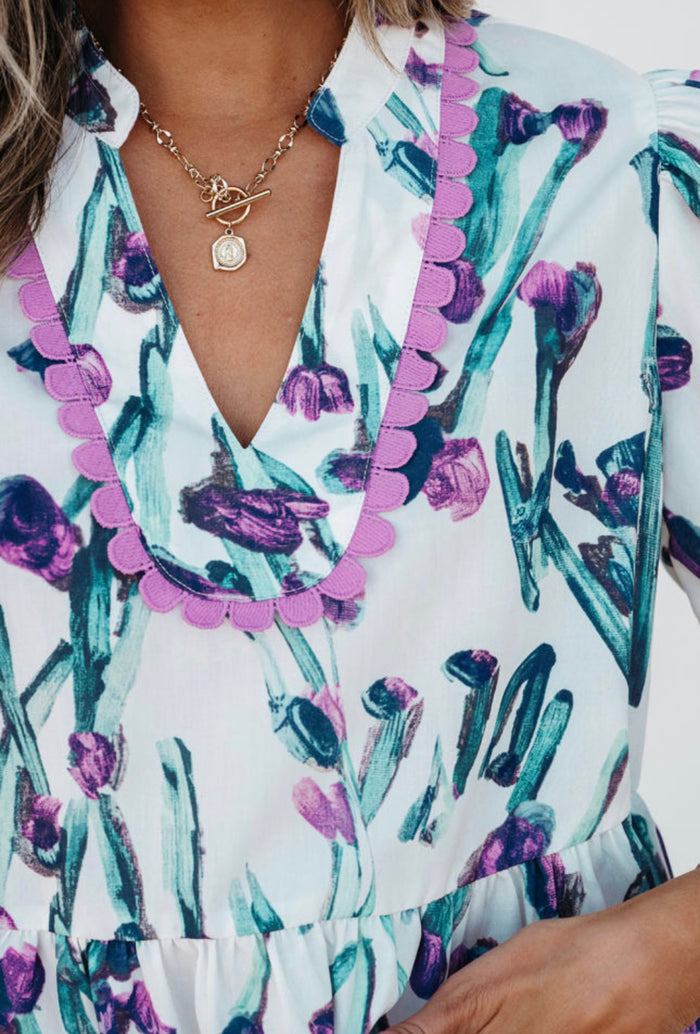 Available in Store: Purple Floral Top
