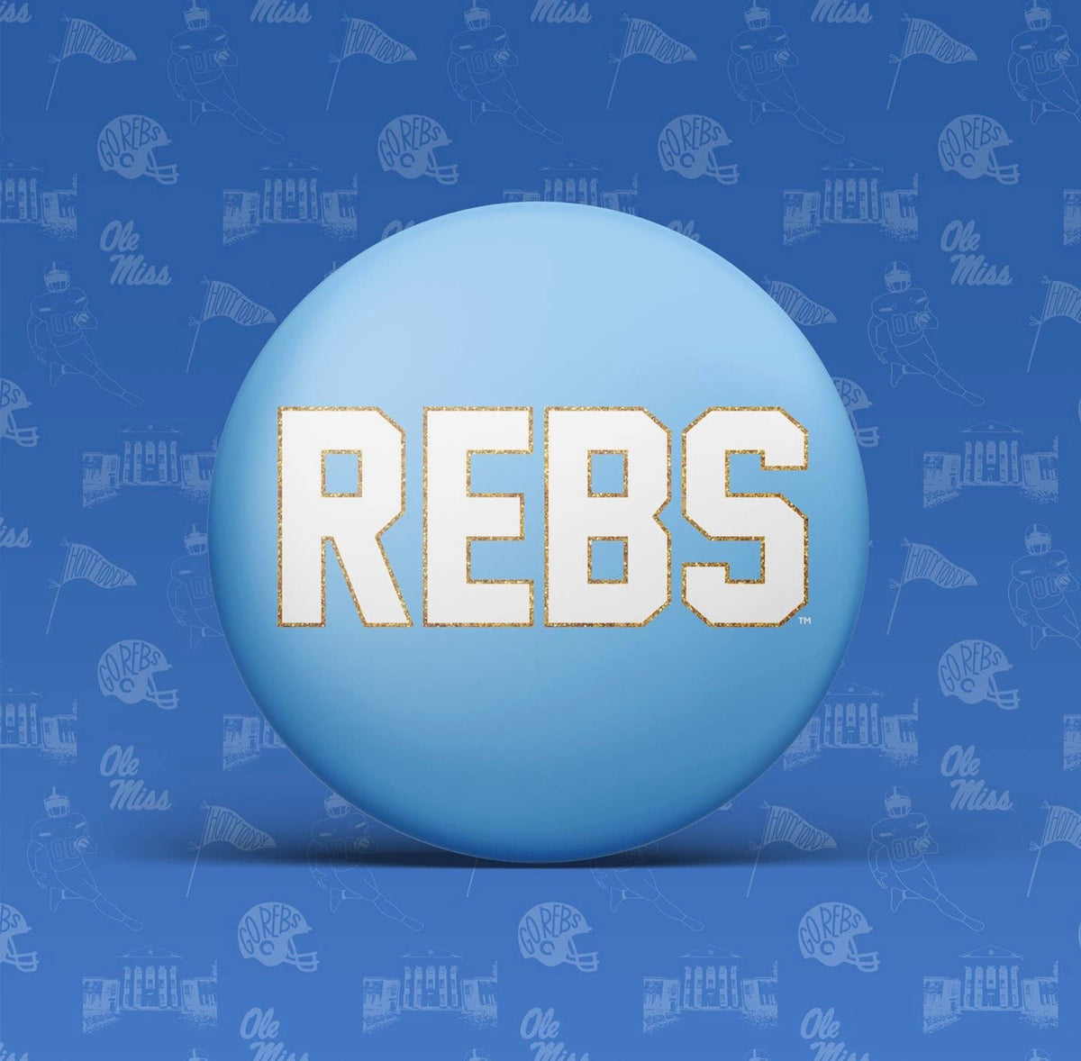Rebs Game Day Button