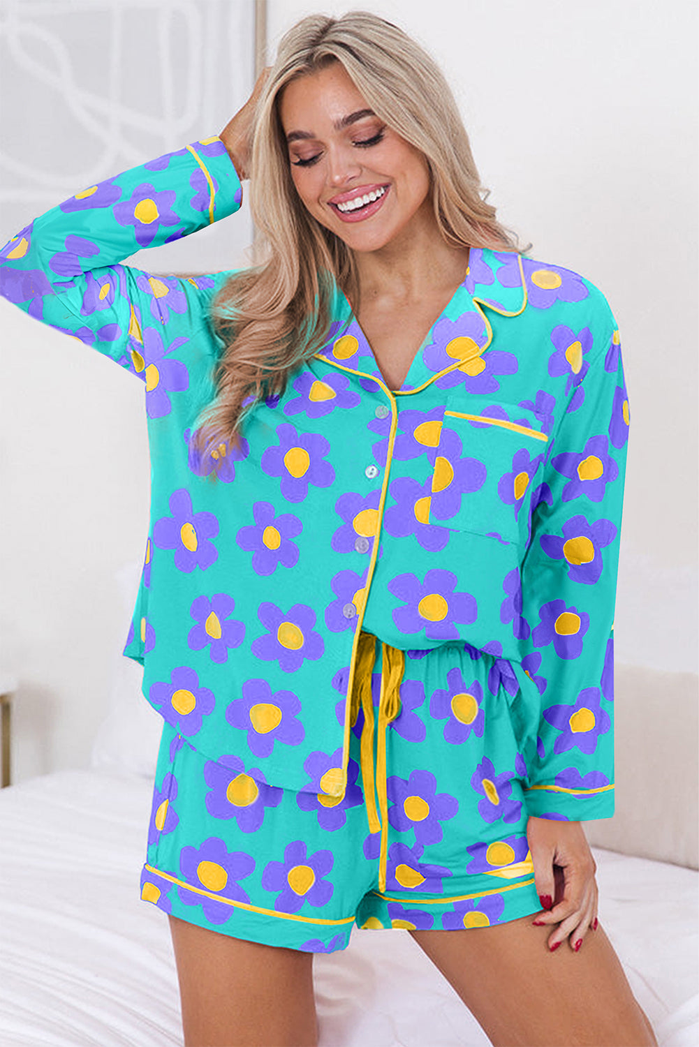 *WEBSITE EXCLUSIVE*  Flower Print Pajama Set