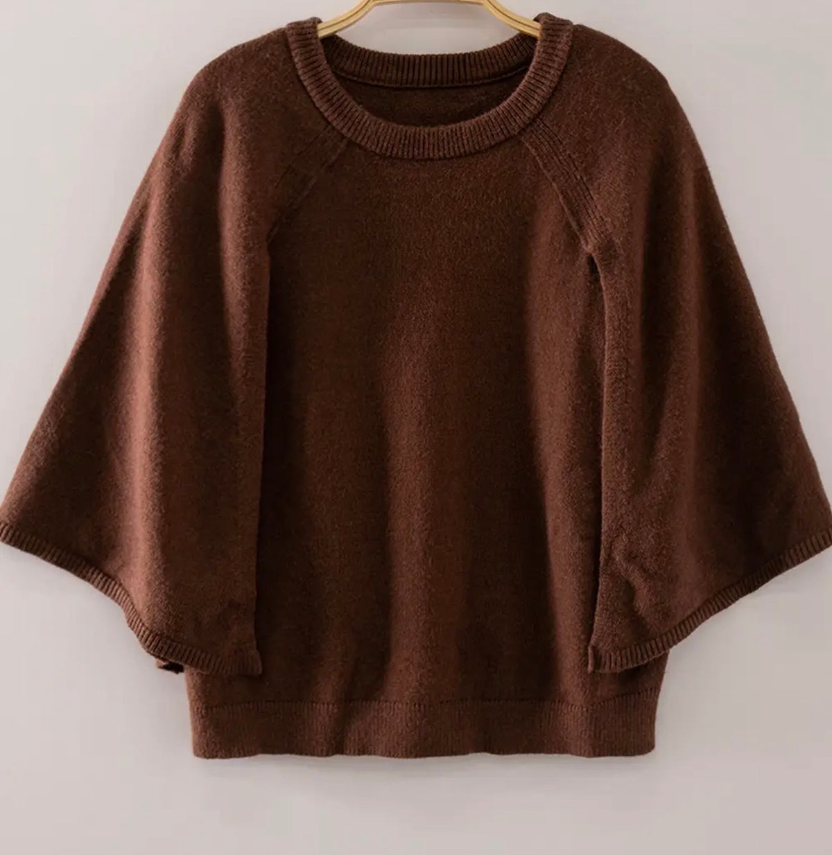 Brown Cape Sweater
