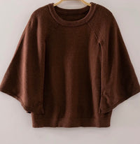Brown Cape Sweater