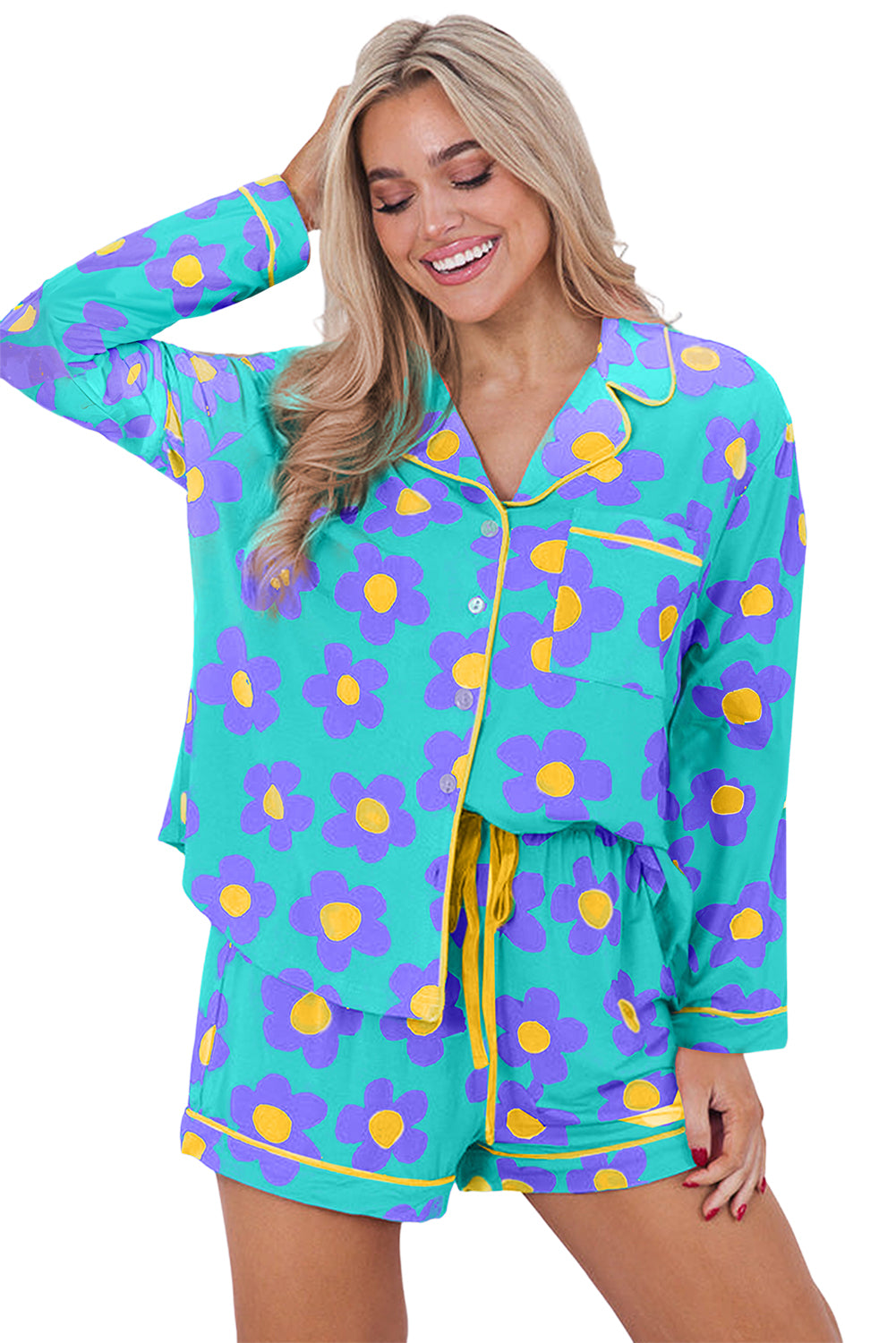 *WEBSITE EXCLUSIVE*  Flower Print Pajama Set