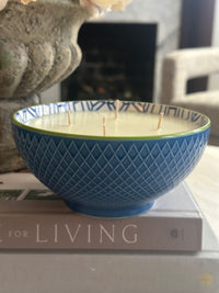 Old Soul Candle Co. Blue Bowl Candle: Tupelo Honey