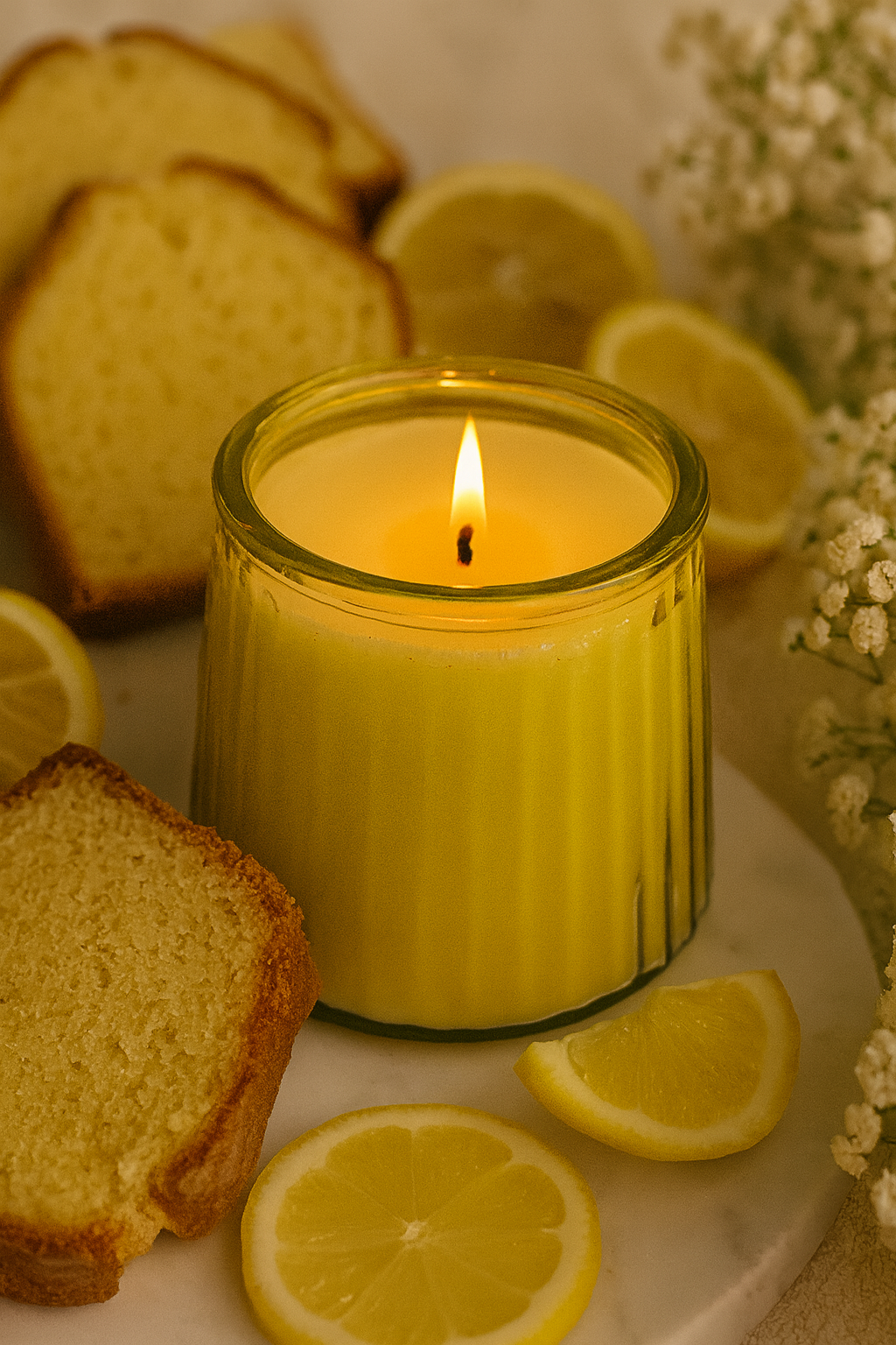 Lemon Pound Cake – Coconut Apricot Wax Candle (6 oz)