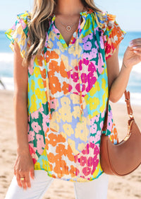 *Available in Store* Multi Bright Leopard Top
