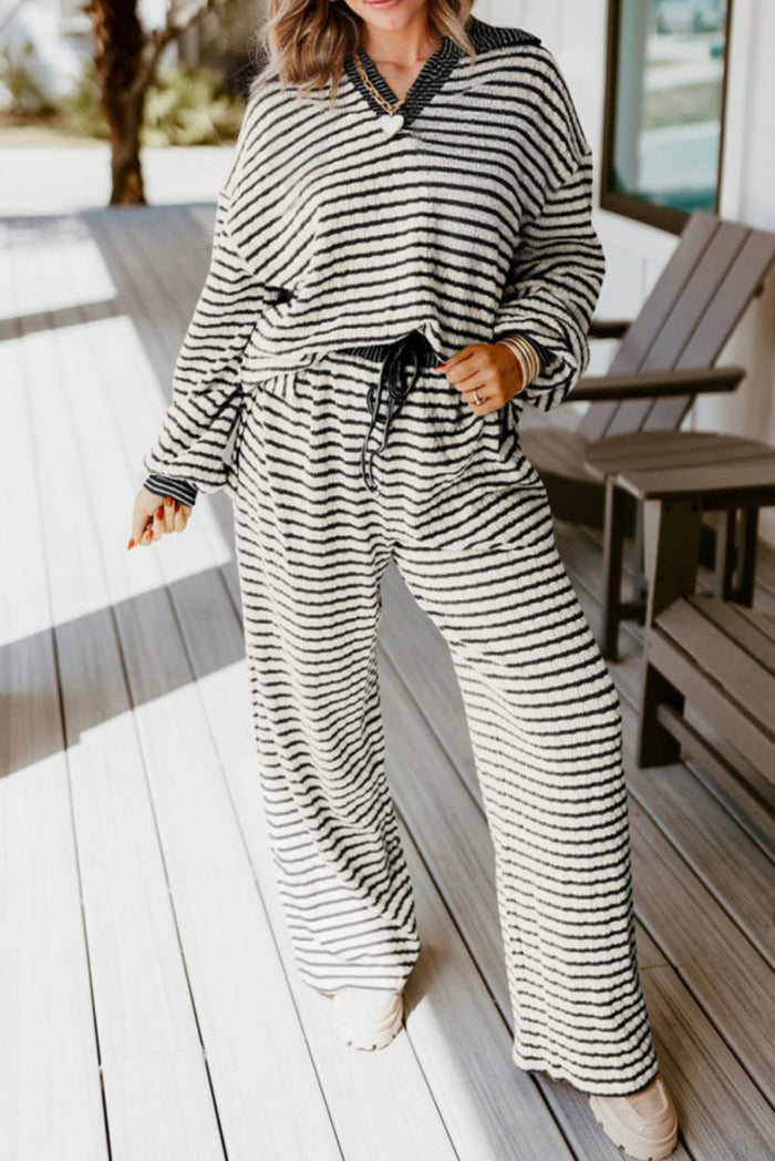 Black & White Striped Set