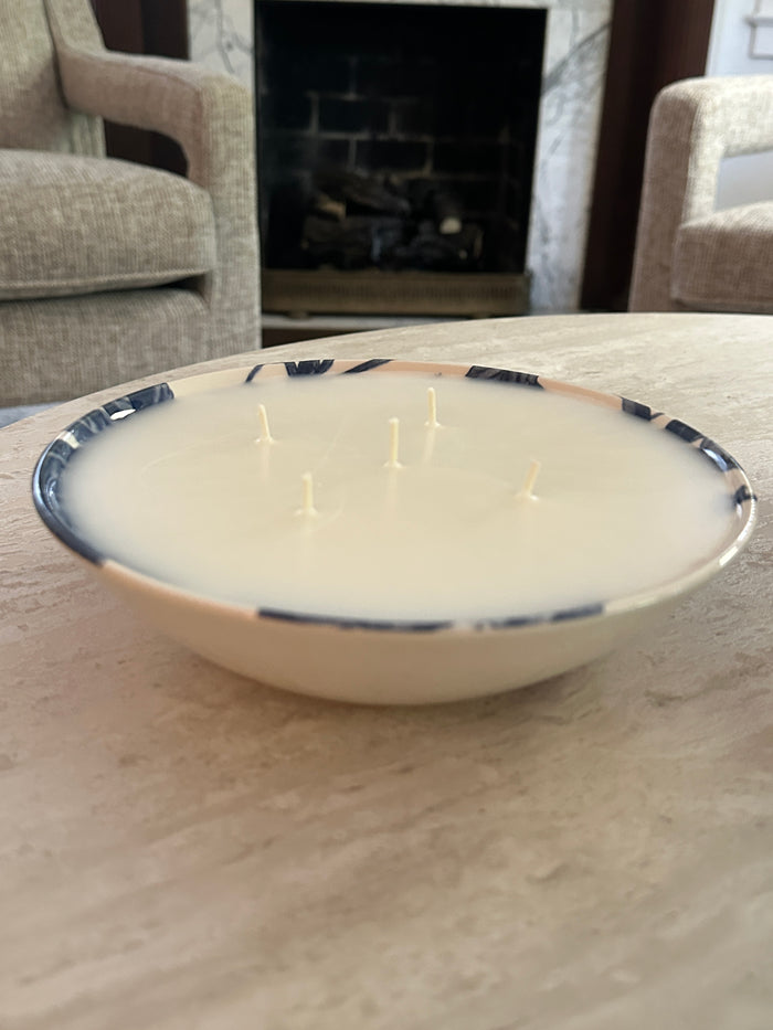Sugar & Chardonnay: Old Soul Candle Co. Candle in a Blue & White Bowl