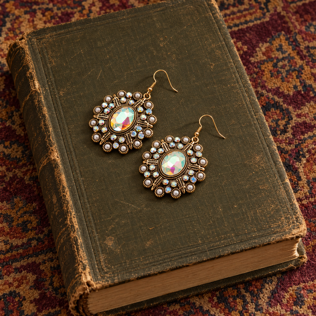 Iridescent Oval Earrings