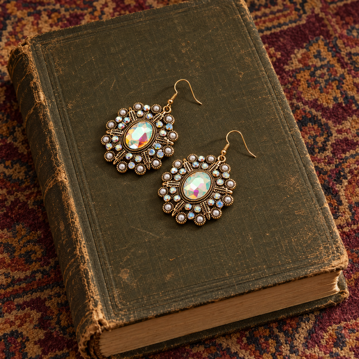 Iridescent Oval Earrings