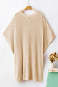 *WEBSITE EXCLUSIVE*  Delia Side Slit Short Sleeve Oversized Sweater