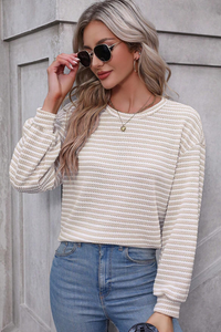 *WEBSITE EXCLUSIVE* Striped Long Sleeve Top