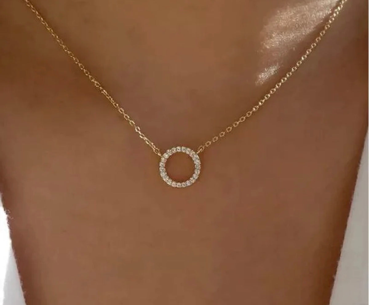 Round CZ Necklace