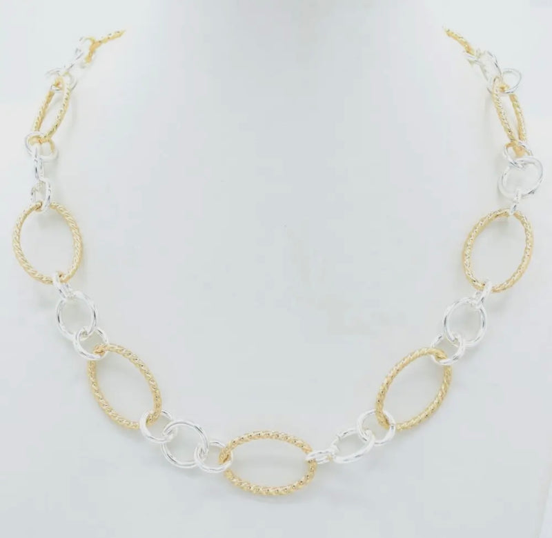 Gold & Silver Link Necklace