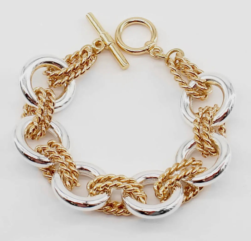Gold & Silver Link Bracelet