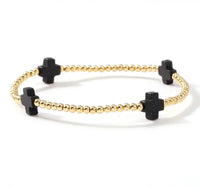 Colorful Cross Beaded Bracelet (FW)