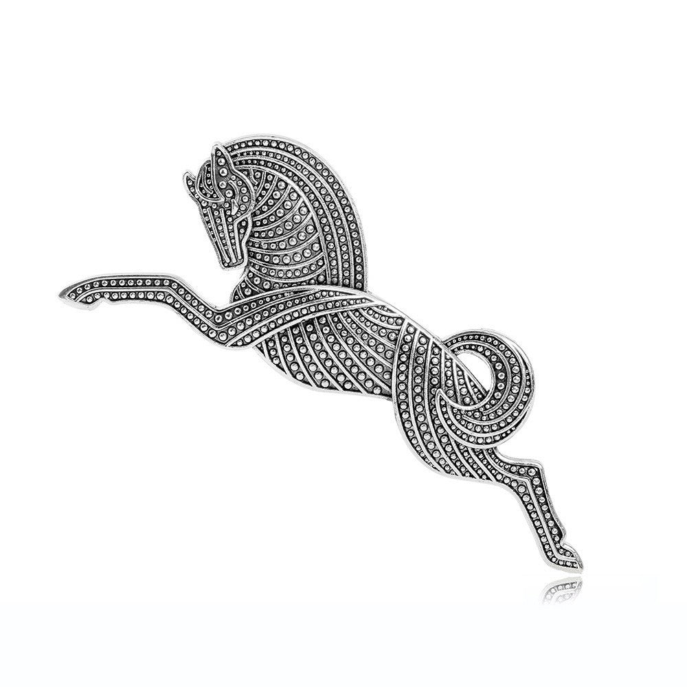 Gold OR Silver Horse Brooch
