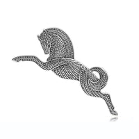 Gold OR Silver Horse Brooch