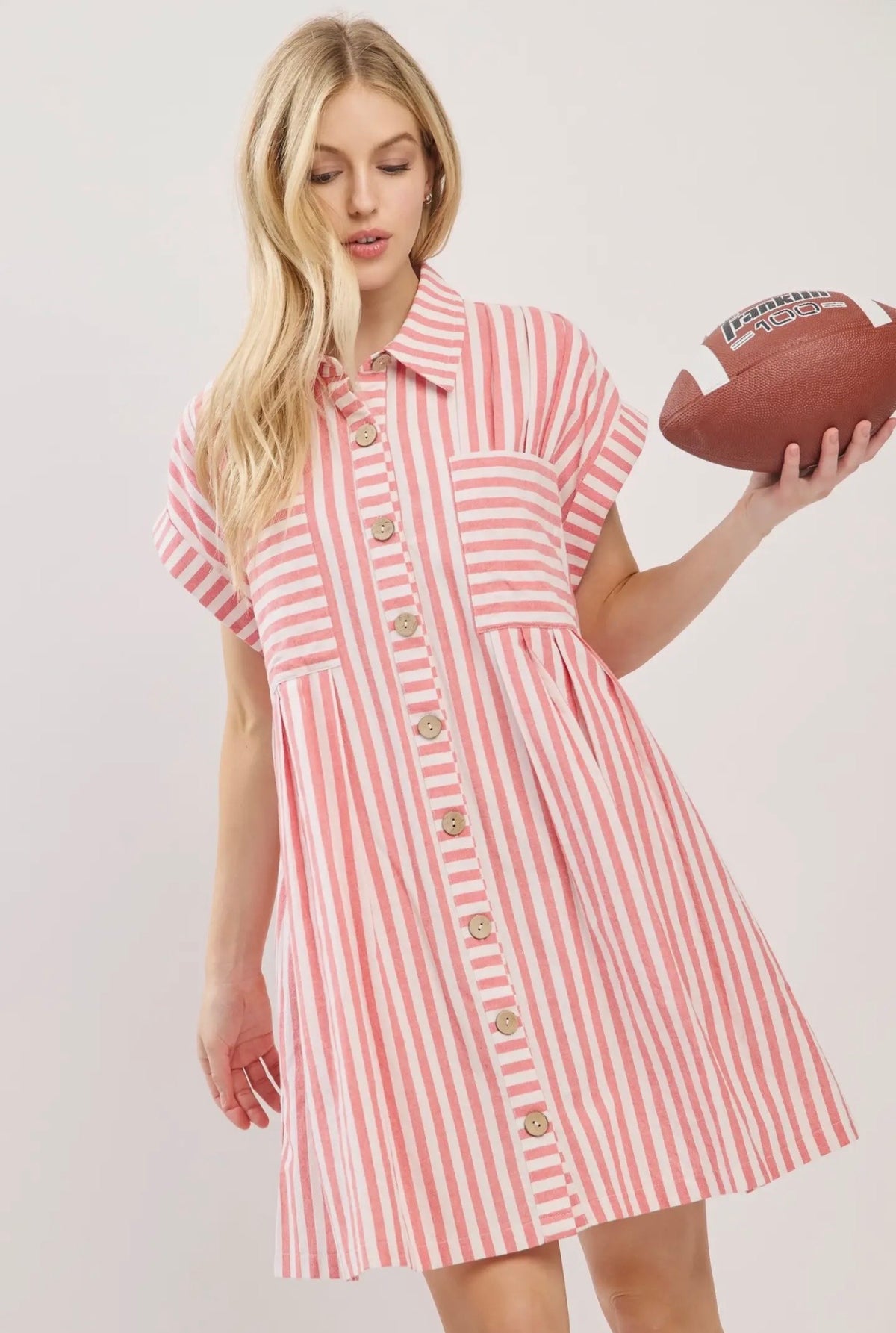 Red Striped Dress