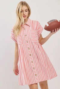 Red Striped Dress