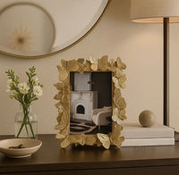 4x6 Gold Resin Butterfly Frame