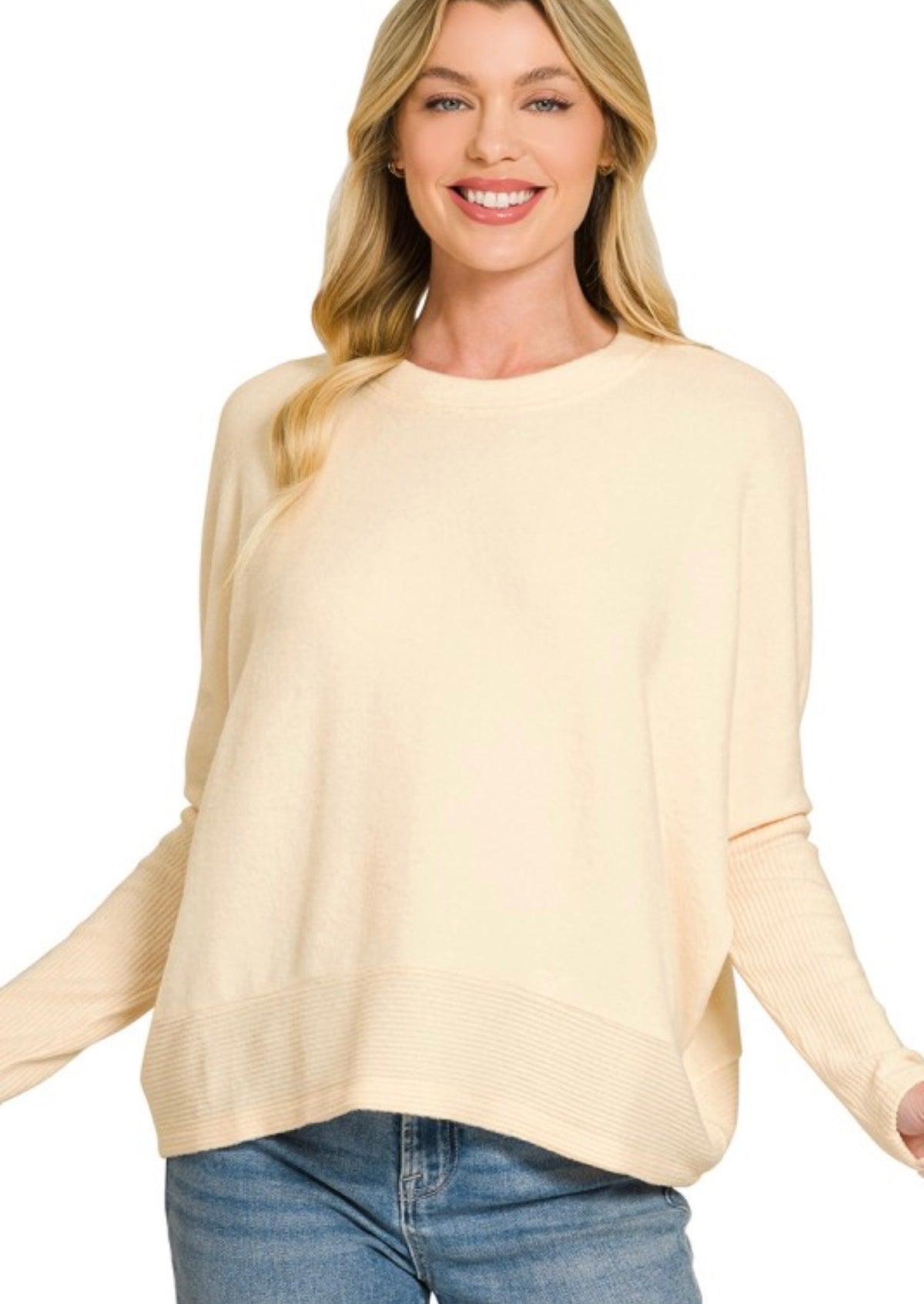 Light Beige Hacci Top