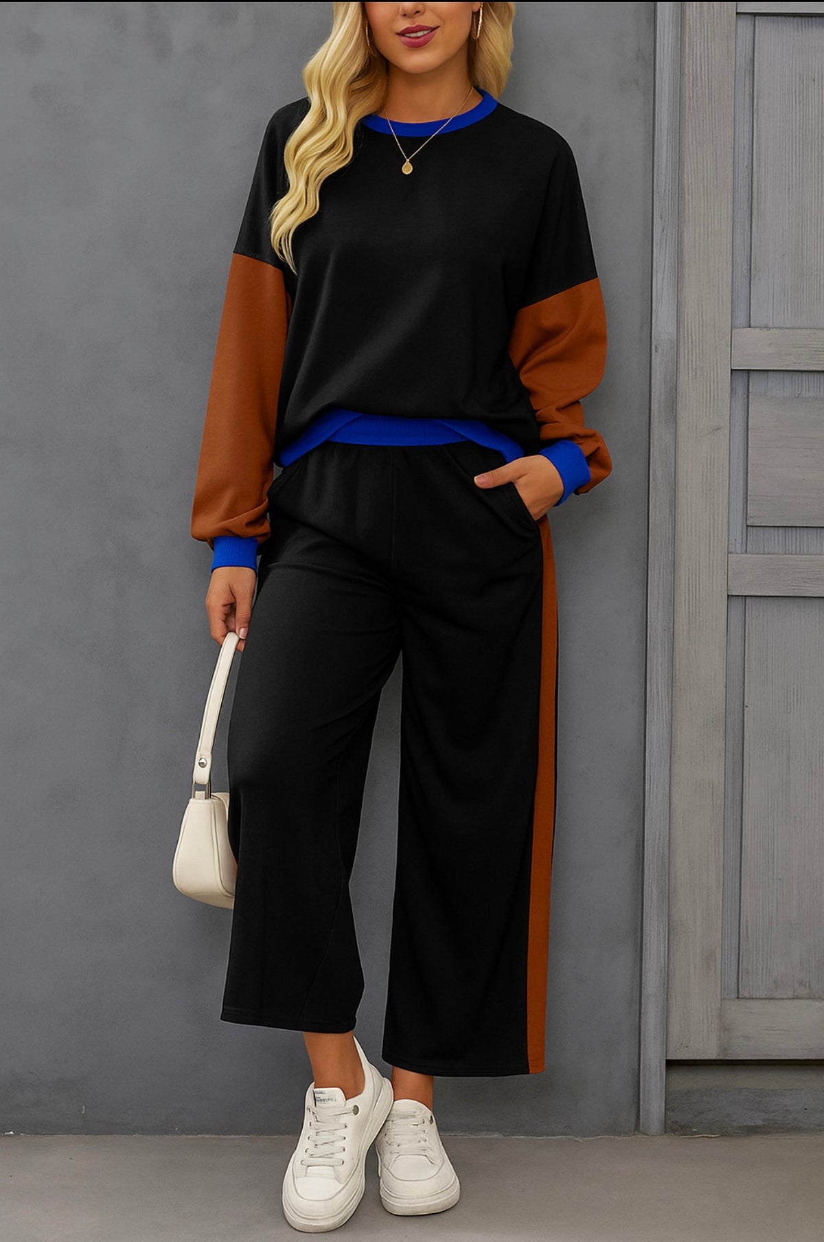 Black Colorblock Set