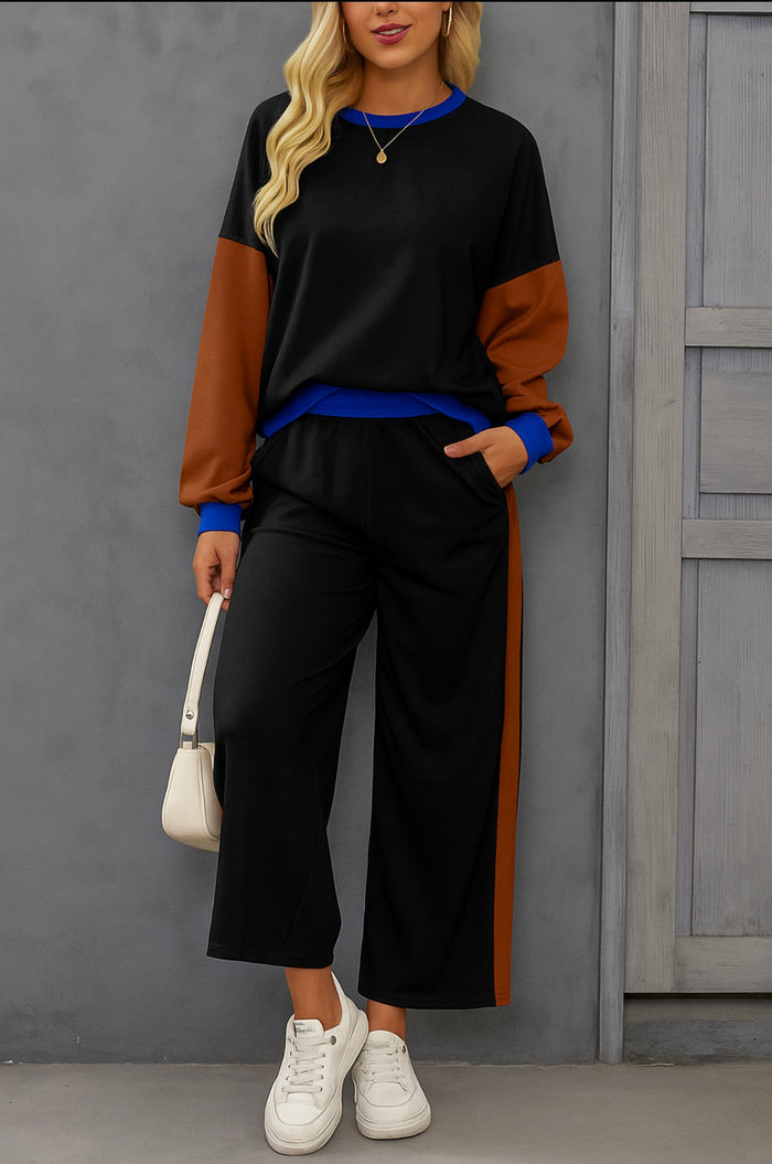 Black Colorblock Set