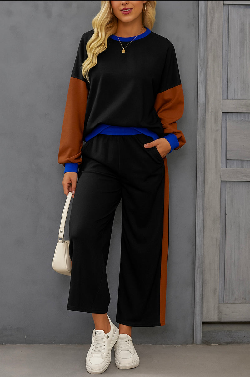 Black Colorblock Set