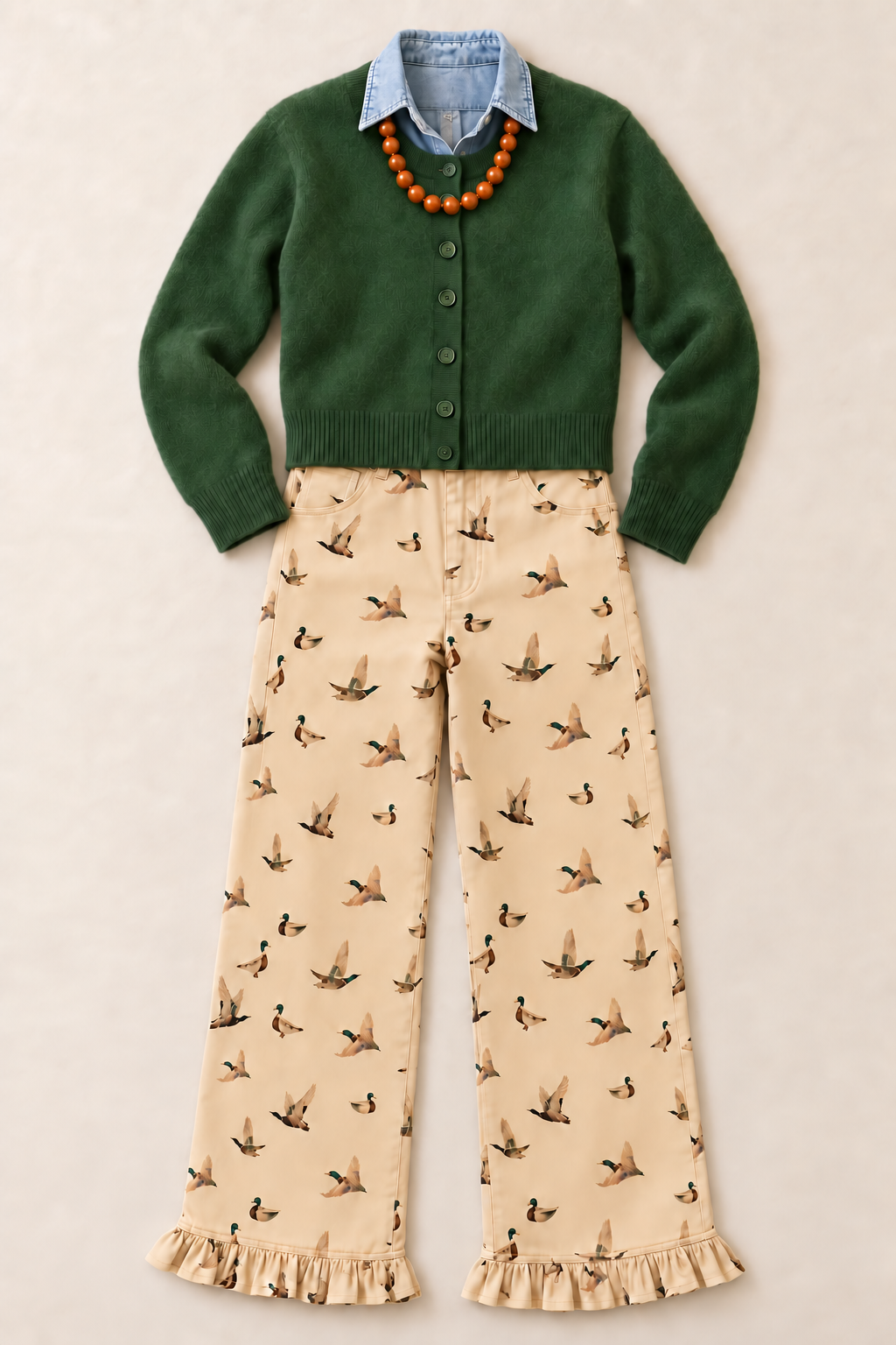 Green Cardigan