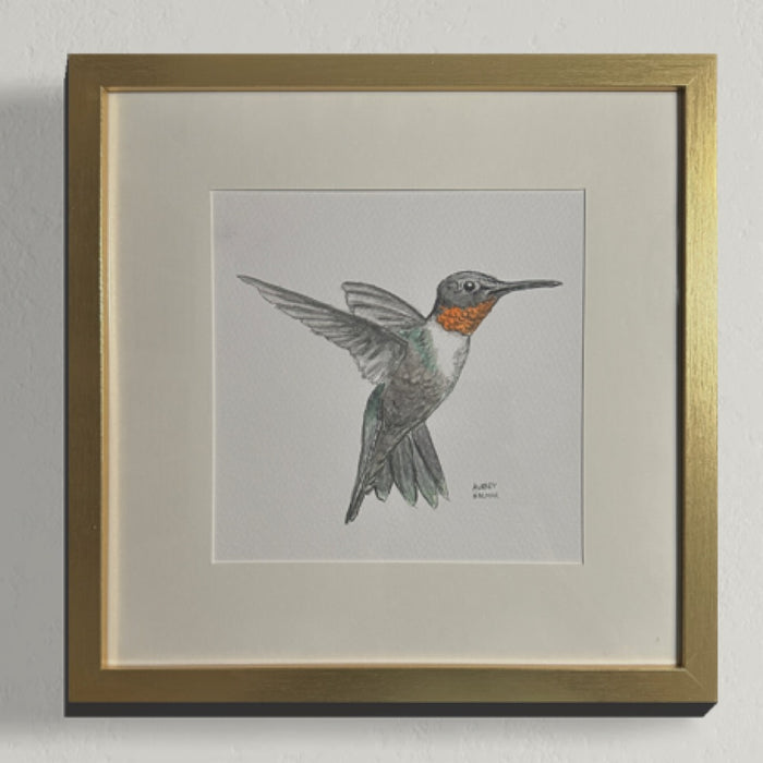 Hummingbird (E) Original Watercolor Painting