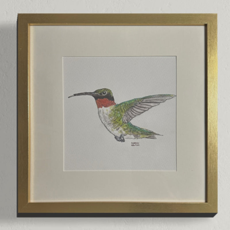 Hummingbird (I) Original Watercolor Painting