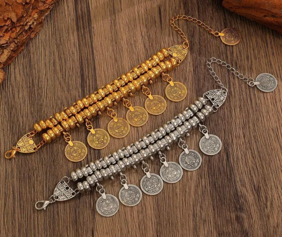 Gold OR Silver Coin Bracelet (FW)