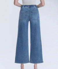 High Rise Ankle Baggy Jeans